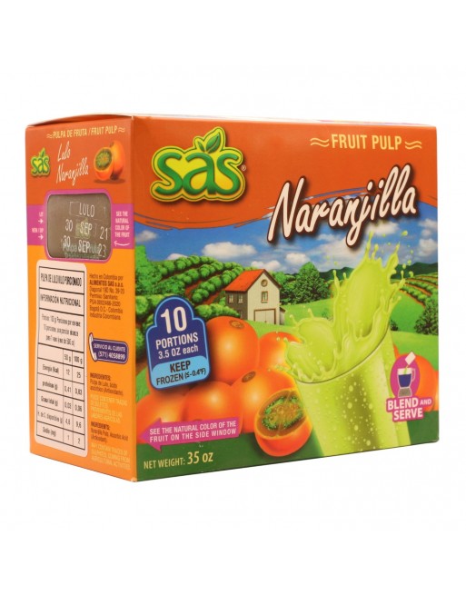 Pulpa de Naranjilla 1 kilo.