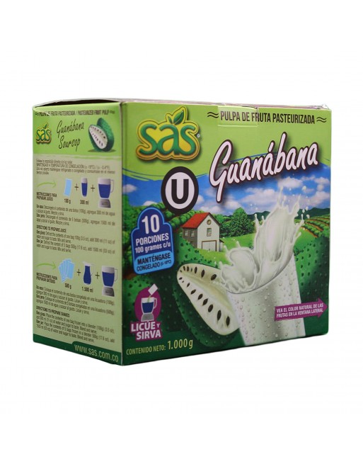 Pulpa de Guanabana 1 kilo.