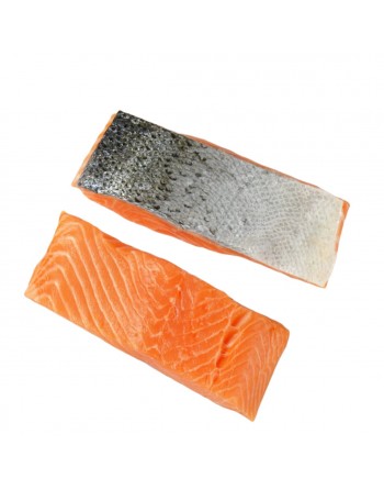 Salmón porciónado.