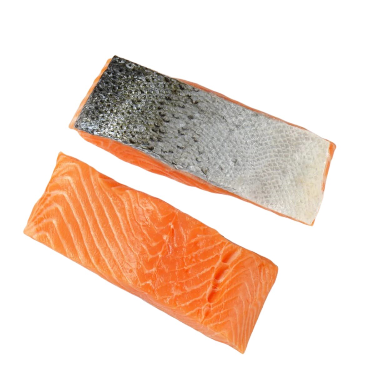 Salmón porciónado.