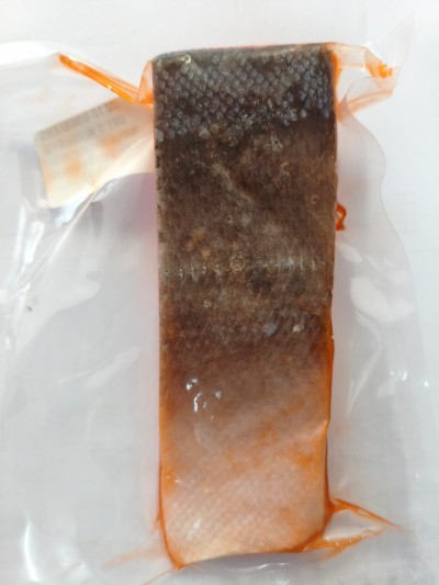 Salmón porciónado.