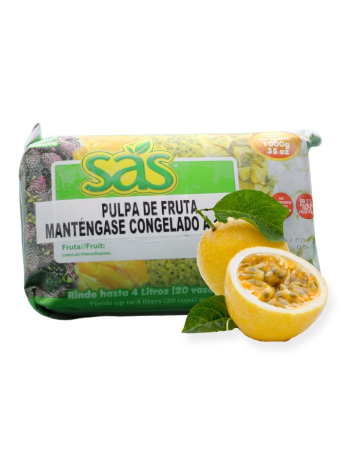 Pulpa de Maracuya sin semillas 1 kilo